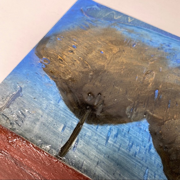 SHANE TOWNLEY Wooden Canvas Tree Painting - Picture 4 of 8